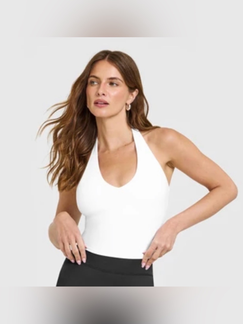 OnerActive Soft Motion White Halter Mid Vest